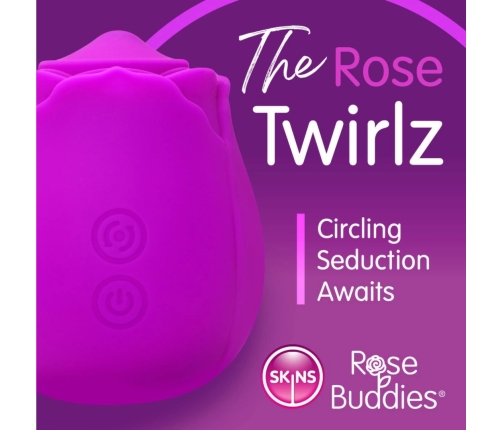 Skins Rose Buddies The Rose Twirlz Compact Silicone Vibrator Pink