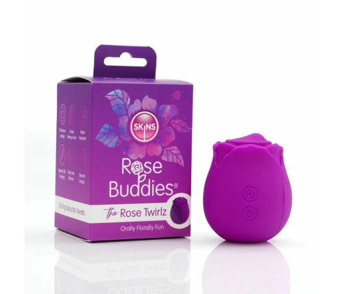 Skins Rose Buddies The Rose Twirlz Compact Silicone Vibrator Pink