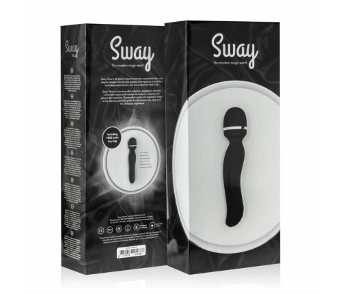 Sway Vibes No. 4 Black - Rechargeable Wand, 10 Modes, Ergonomic Design
