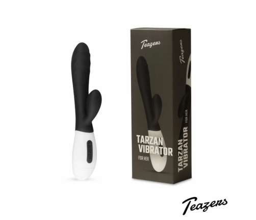Teazers Rabbit Series Rechargeable Silicone Intimate Device Black
