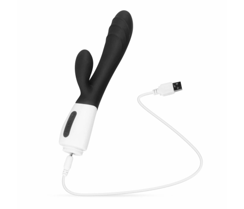 Teazers Rabbit Series Rechargeable Silicone Intimate Device Black