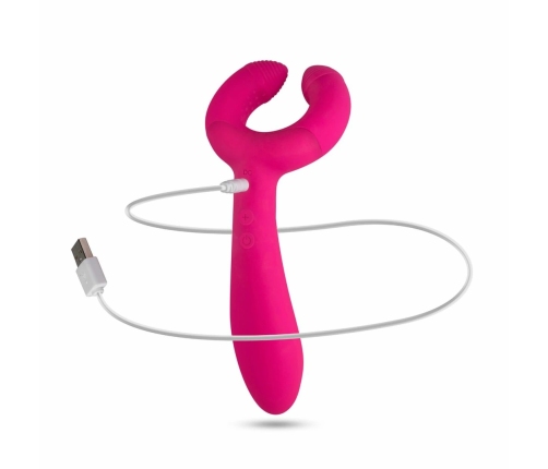 EasyToys Couples Intimate Dual-Ended Vibrator, Waterproof, USB Rechargeable