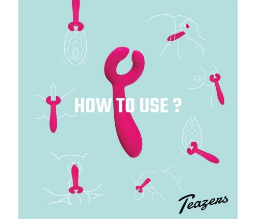 EasyToys Couples Intimate Dual-Ended Vibrator, Waterproof, USB Rechargeable