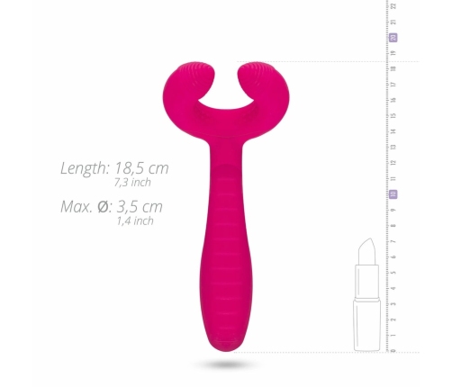 EasyToys Couples Intimate Dual-Ended Vibrator, Waterproof, USB Rechargeable