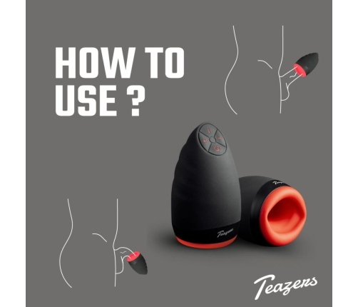 Teazers Intimate Machine Vibrating & Warming, 9 Modes, Premium Silicone