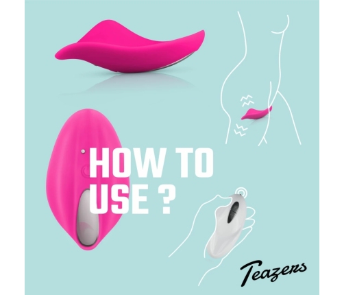EasyToys Mini Silicone Intimate System with Remote Control, 12 Modes, Pink