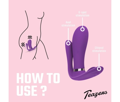 EasyToys Purple Pleaser Intimate Vibe with Remote Control, Rechargeable