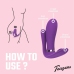 EasyToys Purple Pleaser Intimate Vibe with Remote Control, Rechargeable