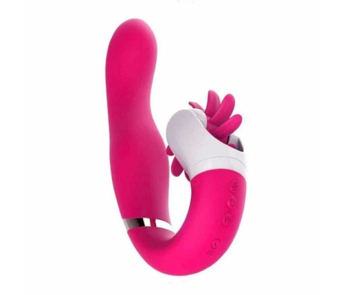 EasyToys Dave Silicone Dual Motor Rechargeable Vibrating Device Pink
