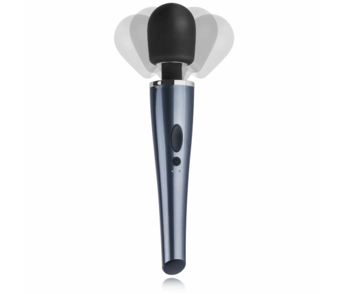 Black Lightning Wand by Dream Toys - Powerful Rechargeable Massager