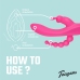 EasyToys Double Rabbit Intimate Massager Waterproof 21cm Pink USB