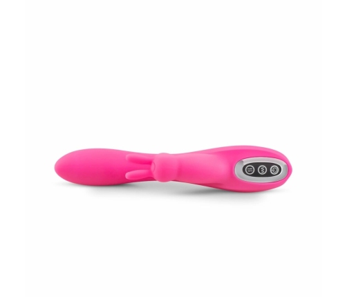 EasyToys Double Rabbit Intimate Massager Waterproof 21cm Pink USB