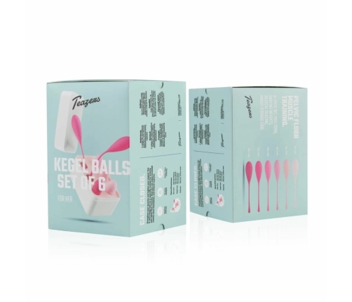 Satisfyer Set of 6 Progressive Pelvic Floor Training Balls 35-130g