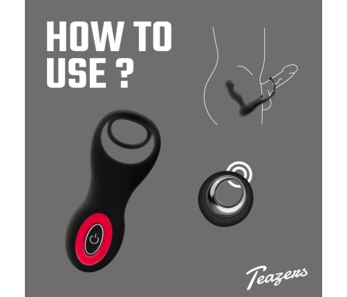 Teazers Prostate Vibrating Intimate System with Dual Rings & Remote Control