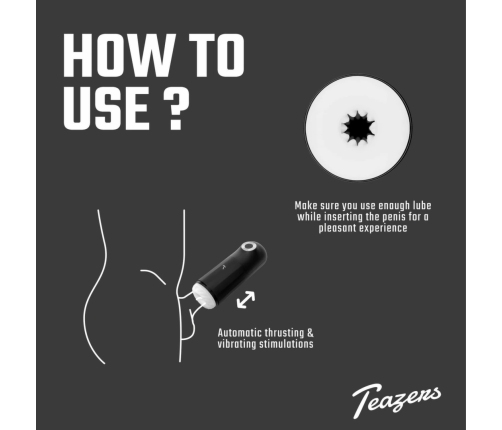 Teazers Automatic Intimate Device Triple Action Heating & Vibration USB