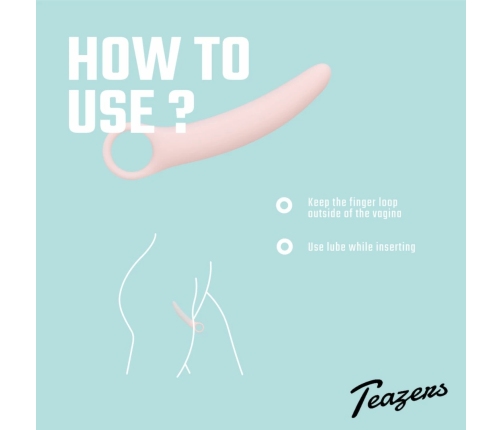 Teazers Silicone Vaginal Dilator Set - 5 Sizes, Flexible & Body-Safe