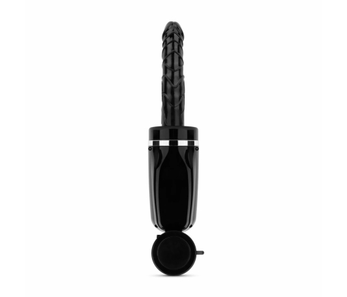 Teazers Thrusting Silicone Intimate Machine with Suction Cup Black 23cm