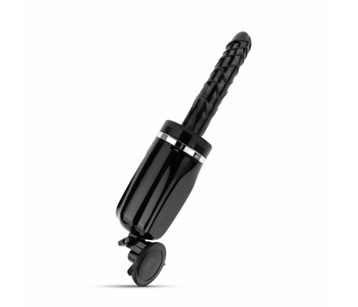 Teazers Thrusting Silicone Intimate Machine with Suction Cup Black 23cm