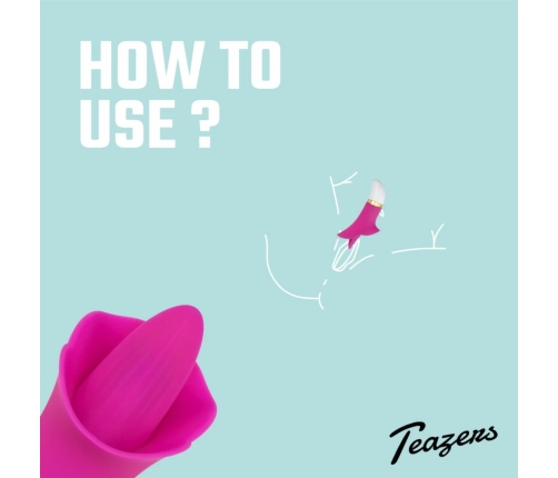 Teazers Flower Touch Compact Silicone Vibrating Device Pink