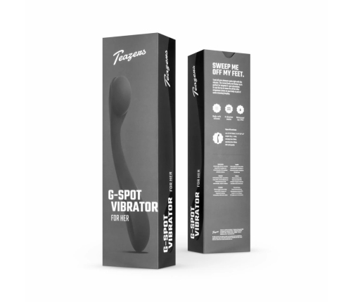 Teazers Flexible Curve Intimate Massager Waterproof 5 Modes Purple