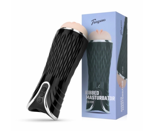 Teazers Electric Intimate Device with Voice Function - 12 Modes, Black