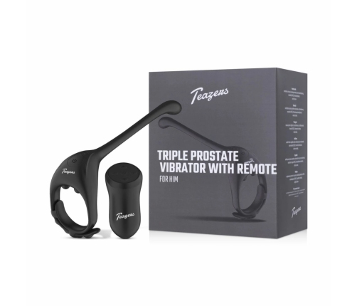 Teazers Triple Prostate Model with Remote Control & Adjustable Ring