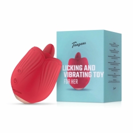 Teazers Rose Intimate Device with Licking Motion & Vibrating System Pink