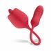 Teazers Rose Multifunctional Vibrator with Thrusting and Licking System Pink