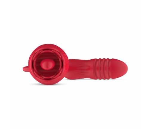 Teazers Rose Multifunctional Vibrator with Thrusting and Licking System Pink