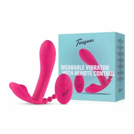 Teazers Remote-Controlled Multi-Zone Intimate Wearable Device, Black