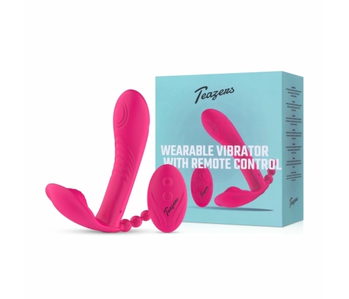 Teazers Remote-Controlled Multi-Zone Intimate Wearable Device, Black
