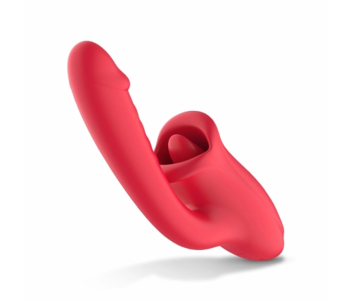 Teazers Multi-Function Vibrating Massager with Clitoral Stimulator Pink