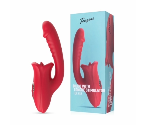 Teazers Multi-Function Vibrating Massager with Clitoral Stimulator Pink