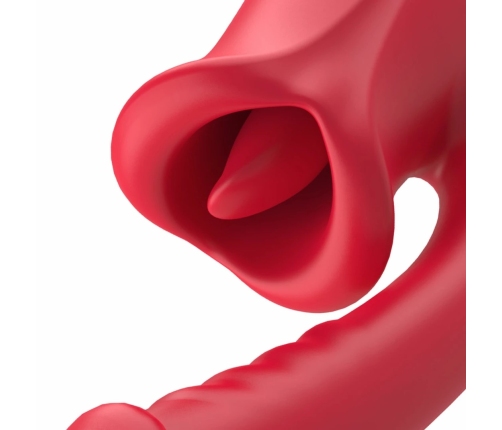 Teazers Multi-Function Vibrating Massager with Clitoral Stimulator Pink