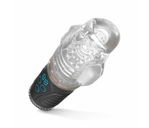 Teazers Intimate Device Thrusting Vibrating Rotating Black USB Rechargeable