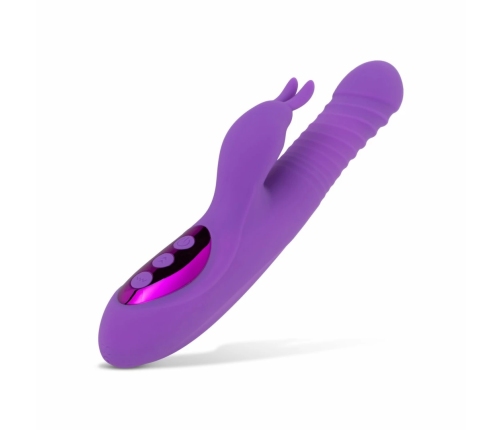 Teazers Heating Rabbit Intimate Massager Dual Motor Silicone Purple
