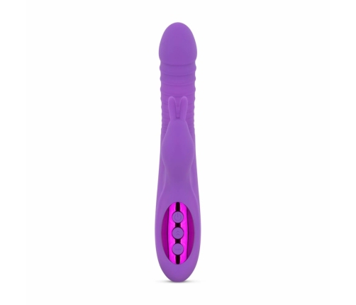 Teazers Heating Rabbit Intimate Massager Dual Motor Silicone Purple