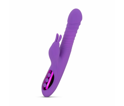 Teazers Heating Rabbit Intimate Massager Dual Motor Silicone Purple