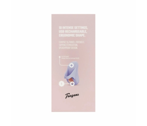 Teazers Finger Vibrator Purple - Precision Tapping, 10 Modes, Compact Design