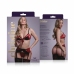 Vixson Bobbi 3-Piece Lace Lingerie Set with Adjustable Straps, Red