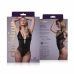 Sensual Dewi Bodysuit Black with Polka Dot Lace, Adjustable Straps