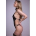 Renee Body Set by Be Wicked - Black, Open Design, Floral Lace, M/L