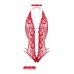 Rene Rofe Renee Open Design Body Red - Soft Stretchy Lingerie Set