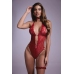 Rene Rofe Renee Open Design Body Red - Soft Stretchy Lingerie Set