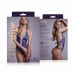 Be Wicked Renee Lace Crotchless Bodysuit Dazzling Blue Adjustable