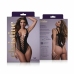 Passion Leana Black Bodystocking with Mesh Design, One Size