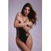 Obsessive Jezzy Body - Black, Elegant Patterned Lingerie