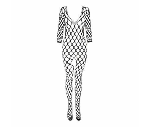 Passion Safiya Fishnet Bodystocking, Open Design, Black, One Size