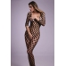 Passion Safiya Fishnet Bodystocking, Open Design, Black, One Size
