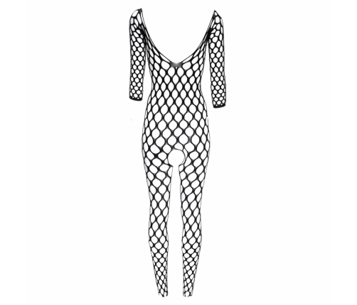 Passion Safiya Fishnet Bodystocking, Open Design, Black, One Size